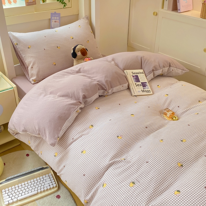 91家纺网 家纺一手货源 找家纺 （总）丽美人家纺 2025新款A类皱皱纱学生宿舍三件套上下铺三件套六件套