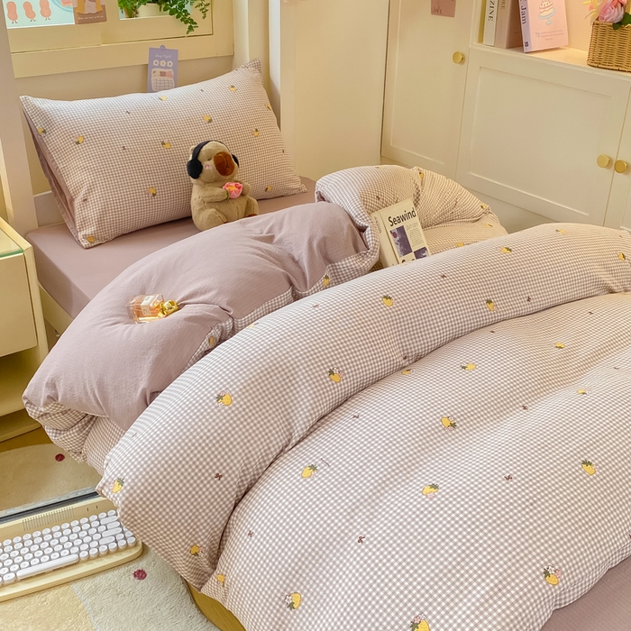 91家纺网 家纺一手货源 找家纺 （总）丽美人家纺 2025新款A类皱皱纱学生宿舍三件套上下铺三件套六件套