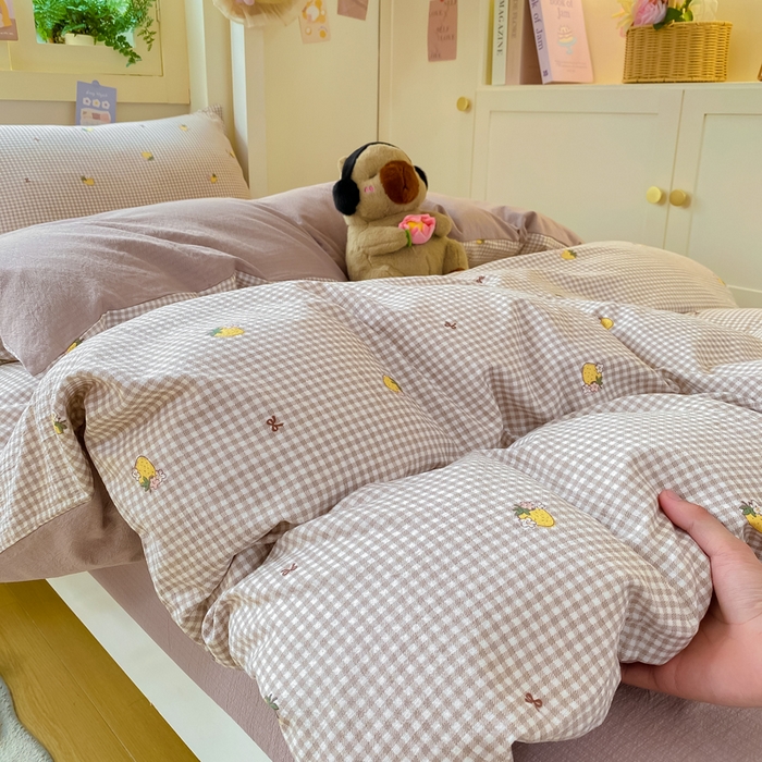 91家纺网 家纺一手货源 找家纺 （总）丽美人家纺 2025新款A类皱皱纱学生宿舍三件套上下铺三件套六件套