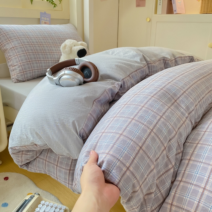 91家纺网 家纺一手货源 找家纺 丽美人家纺 2025新款A类皱皱纱学生宿舍三件套上下铺三件套六件套 QB布兰卡