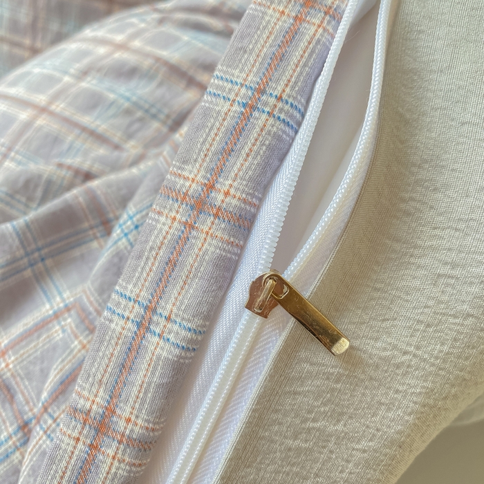 91家纺网 家纺一手货源 找家纺 丽美人家纺 2025新款A类皱皱纱学生宿舍三件套上下铺三件套六件套 QB布兰卡