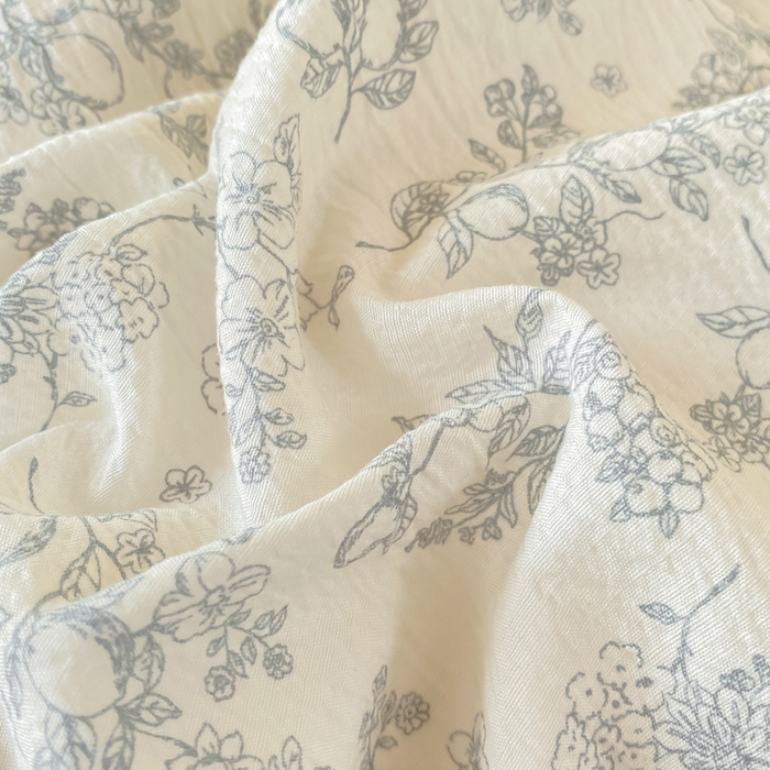 91家纺网 家纺一手货源 找家纺 丽美人家纺 2025新款A类皱皱纱学生宿舍三件套上下铺三件套六件套 QB花开漫漫