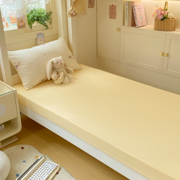 91家纺网 家纺一手货源 找家纺 丽美人家纺 2025新款A类皱皱纱学生宿舍三件套上下铺三件套六件套 QB乐园