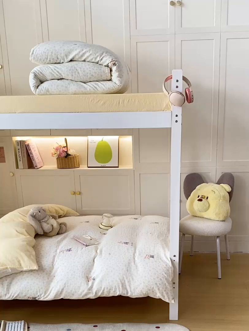 91家纺网 家纺一手货源 找家纺 丽美人家纺 2025新款A类皱皱纱学生宿舍三件套上下铺三件套六件套 QB乐园