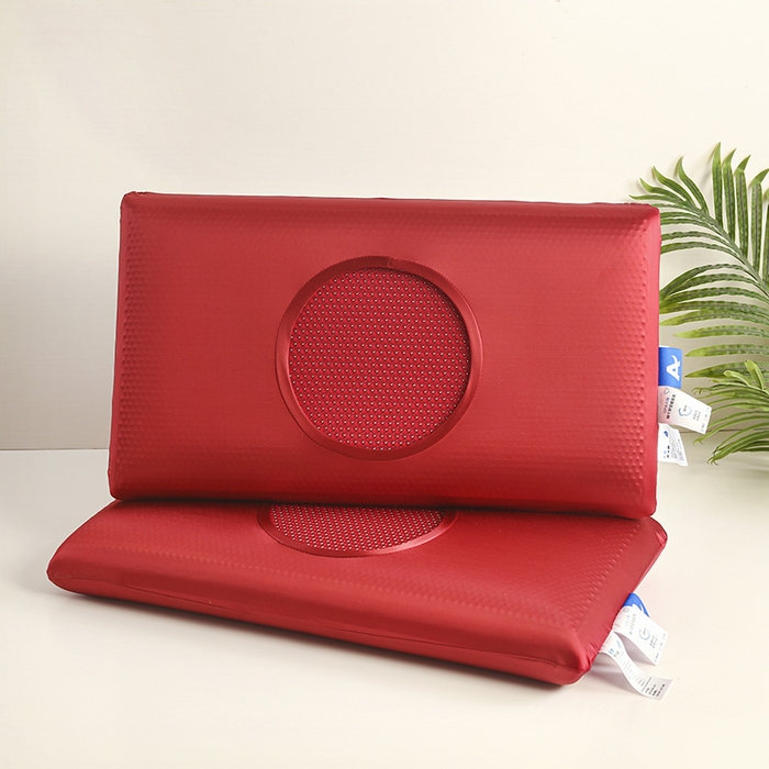 91家纺网 家纺一手货源 找家纺 美丽折家纺 2025新款石榴款加厚凝胶枕复合记忆枕芯枕头枕芯 红宝石