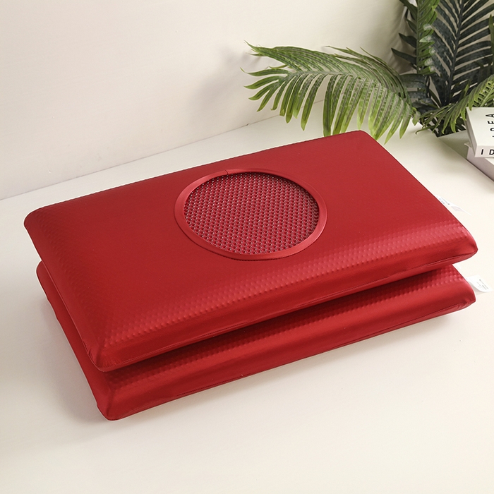 91家纺网 家纺一手货源 找家纺 美丽折家纺 2025新款石榴款加厚凝胶枕复合记忆枕芯枕头枕芯 红宝石