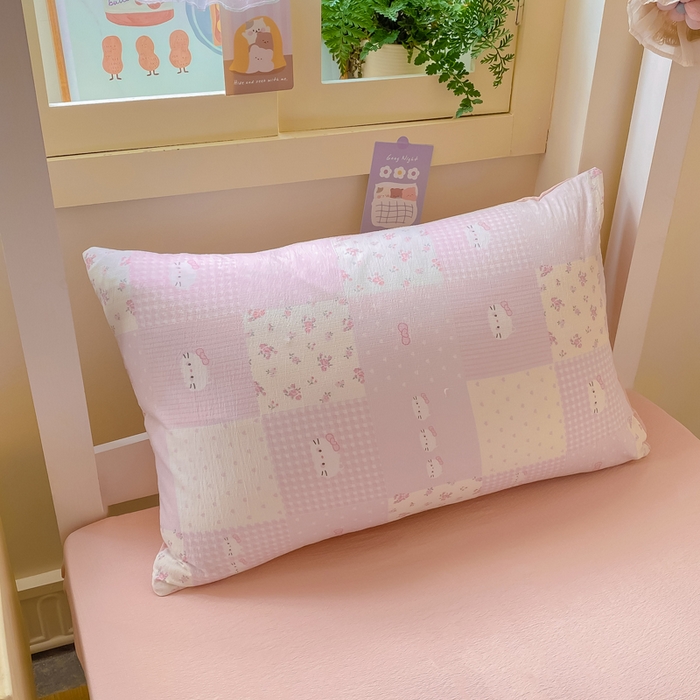 91家纺网 家纺一手货源 找家纺 丽美人家纺 2025新款A类皱皱纱学生宿舍三件套上下铺三件套六件套 QB萌萌哒