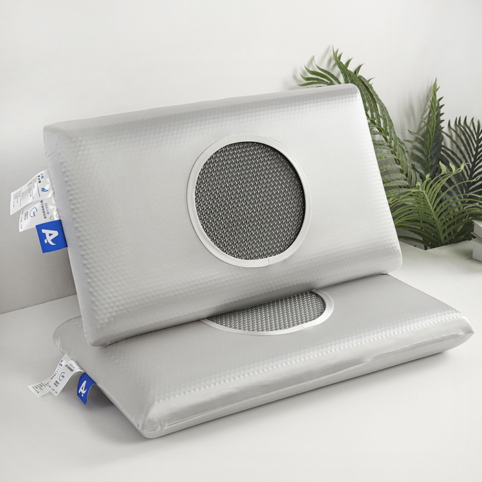 91家纺网 家纺一手货源 找家纺 美丽折家纺 2025新款石榴款加厚凝胶枕复合记忆枕芯枕头枕芯 灰宝石