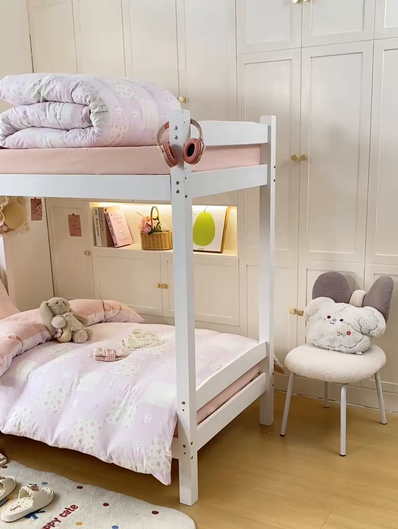 91家纺网 家纺一手货源 找家纺 丽美人家纺 2025新款A类皱皱纱学生宿舍三件套上下铺三件套六件套 QB萌萌哒