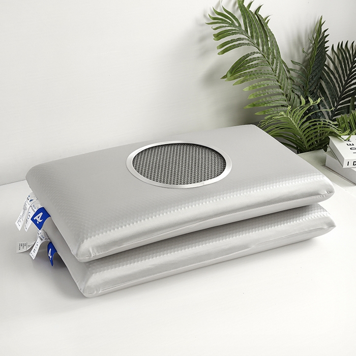 91家纺网 家纺一手货源 找家纺 美丽折家纺 2025新款石榴款加厚凝胶枕复合记忆枕芯枕头枕芯 灰宝石