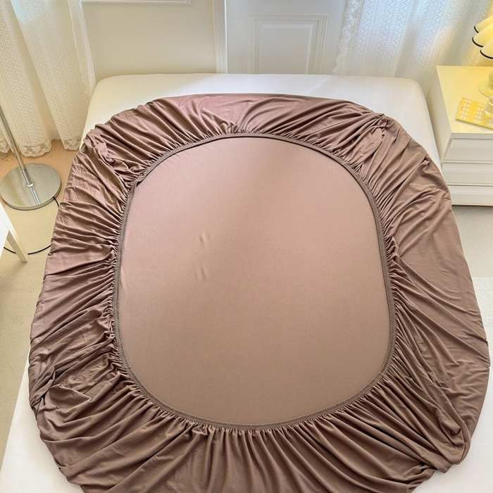 91家纺网 家纺一手货源 找家纺 舒居家纺 2025新款全棉针织棉床笠单床笠床笠单品 咖