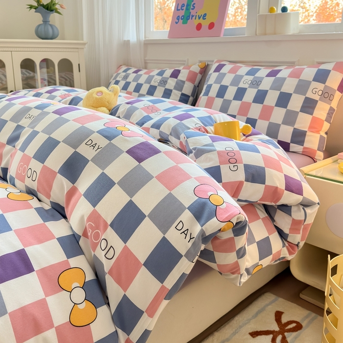 91家纺网 家纺一手货源 找家纺 （总）舒居家纺 2025新款全棉针织棉 被套 +枕套 非四件套