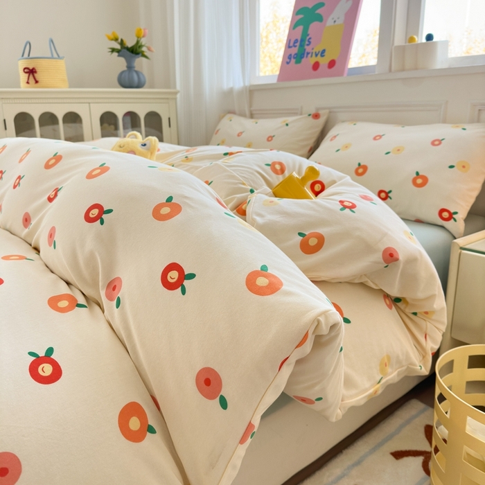 91家纺网 家纺一手货源 找家纺 （总）舒居家纺 2025新款全棉针织棉 被套 +枕套 非四件套