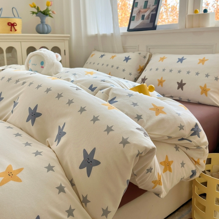 91家纺网 家纺一手货源 找家纺 （总）舒居家纺 2025新款全棉针织棉 被套 +枕套 非四件套