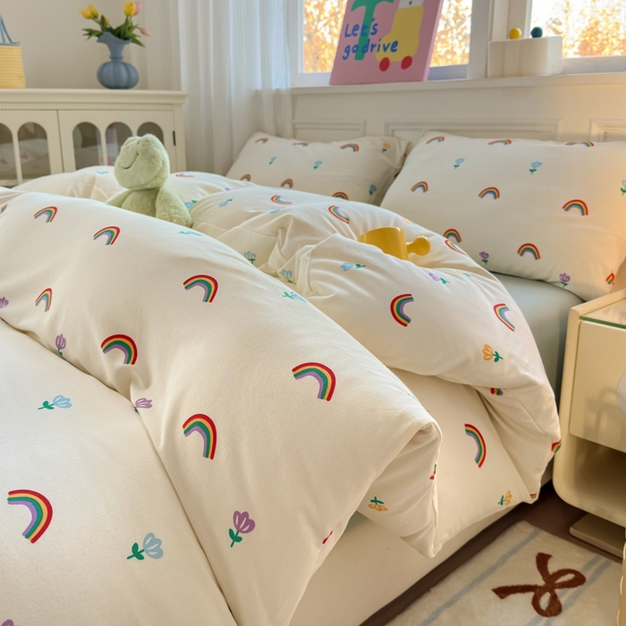 91家纺网 家纺一手货源 找家纺 （总）舒居家纺 2025新款全棉针织棉 被套 +枕套 非四件套