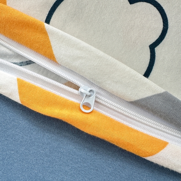 91家纺网 家纺一手货源 找家纺 舒居家纺 2025新款全棉针织棉被套枕套单被套被套单品 菱形格