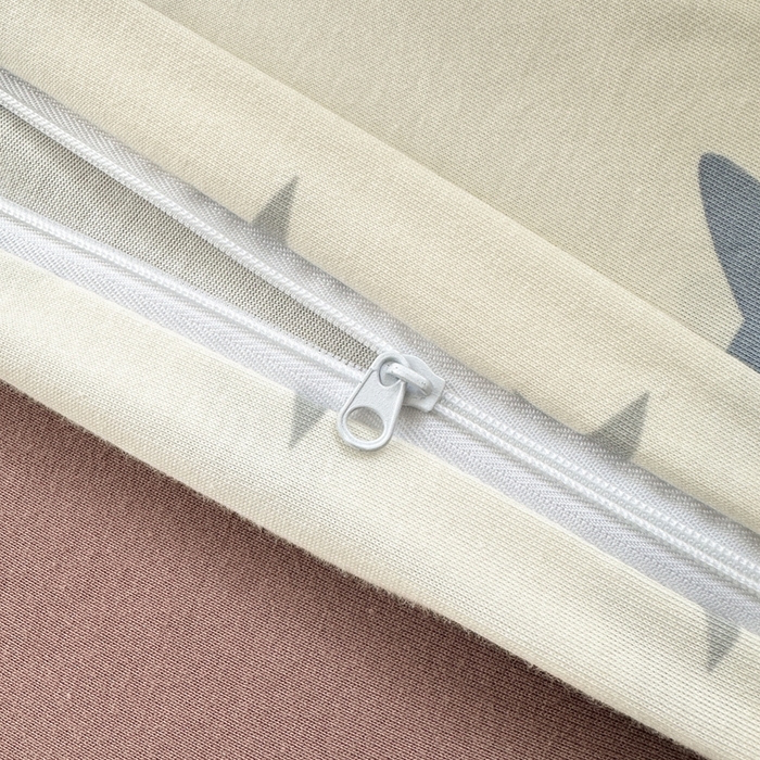 91家纺网 家纺一手货源 找家纺 舒居家纺 2025新款全棉针织棉被套枕套单被套被套单品 五角星