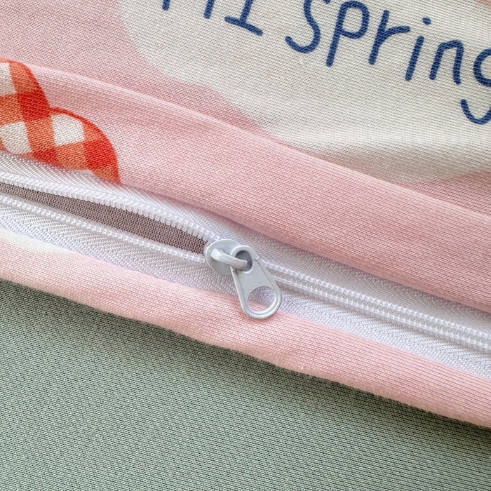 91家纺网 家纺一手货源 找家纺 舒居家纺 2025新款全棉针织棉被套枕套单被套被套单品 云朵笑脸