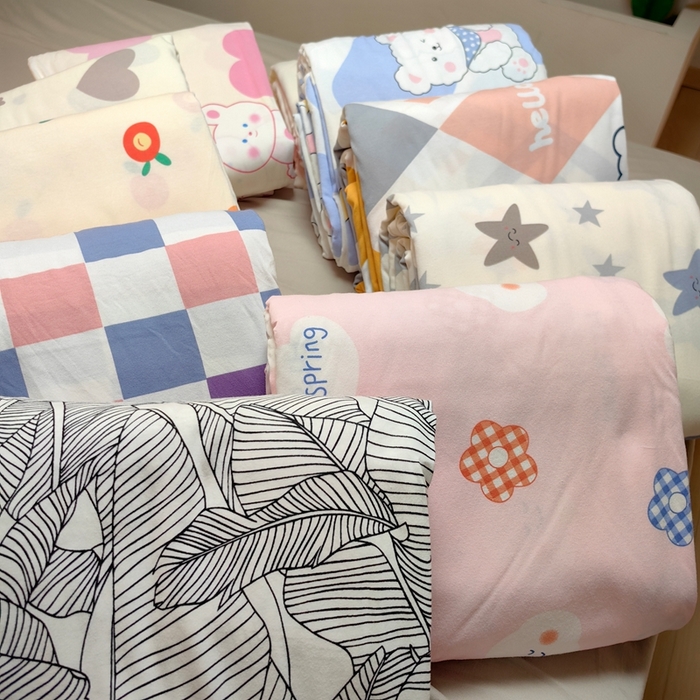 91家纺网 家纺一手货源 找家纺 舒居家纺 2025新款全棉针织棉被套枕套单被套被套单品 实拍组图仅供展示不可下单