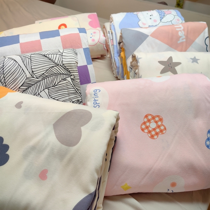 91家纺网 家纺一手货源 找家纺 舒居家纺 2025新款全棉针织棉被套枕套单被套被套单品 实拍组图仅供展示不可下单