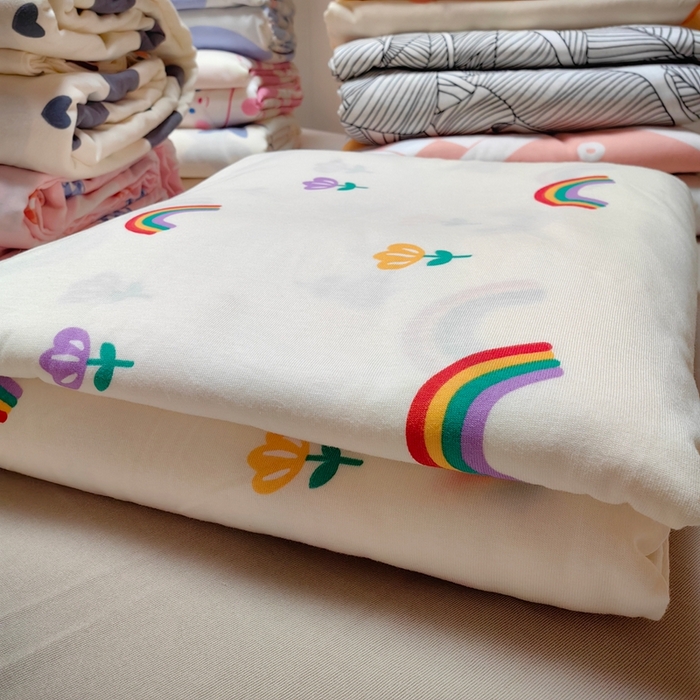 91家纺网 家纺一手货源 找家纺 舒居家纺 2025新款全棉针织棉被套枕套单被套被套单品 实拍组图仅供展示不可下单