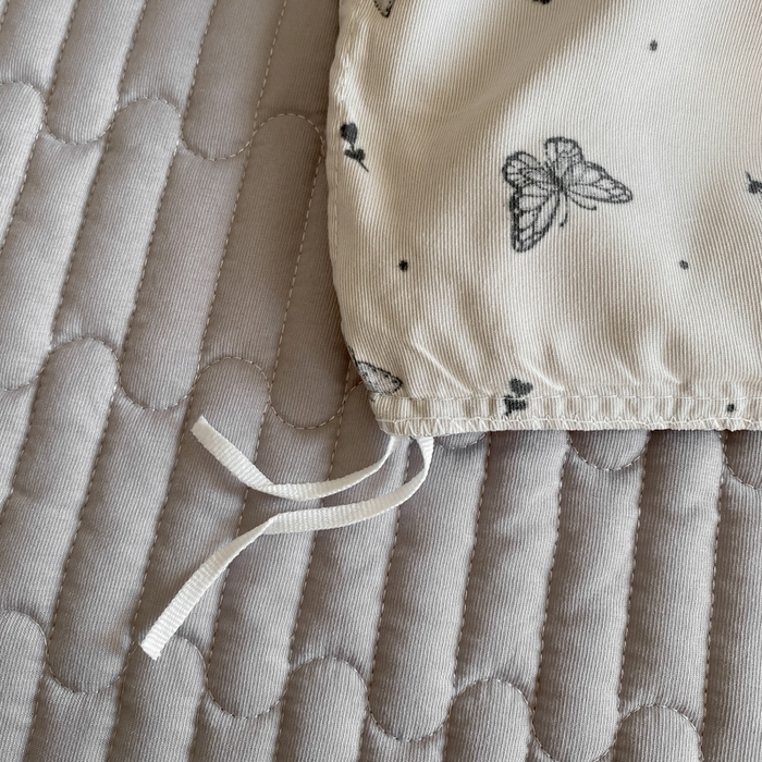 91家纺网 家纺一手货源 找家纺 乐沐家纺 2025新款法式花边夹棉床盖四件套 蝶舞