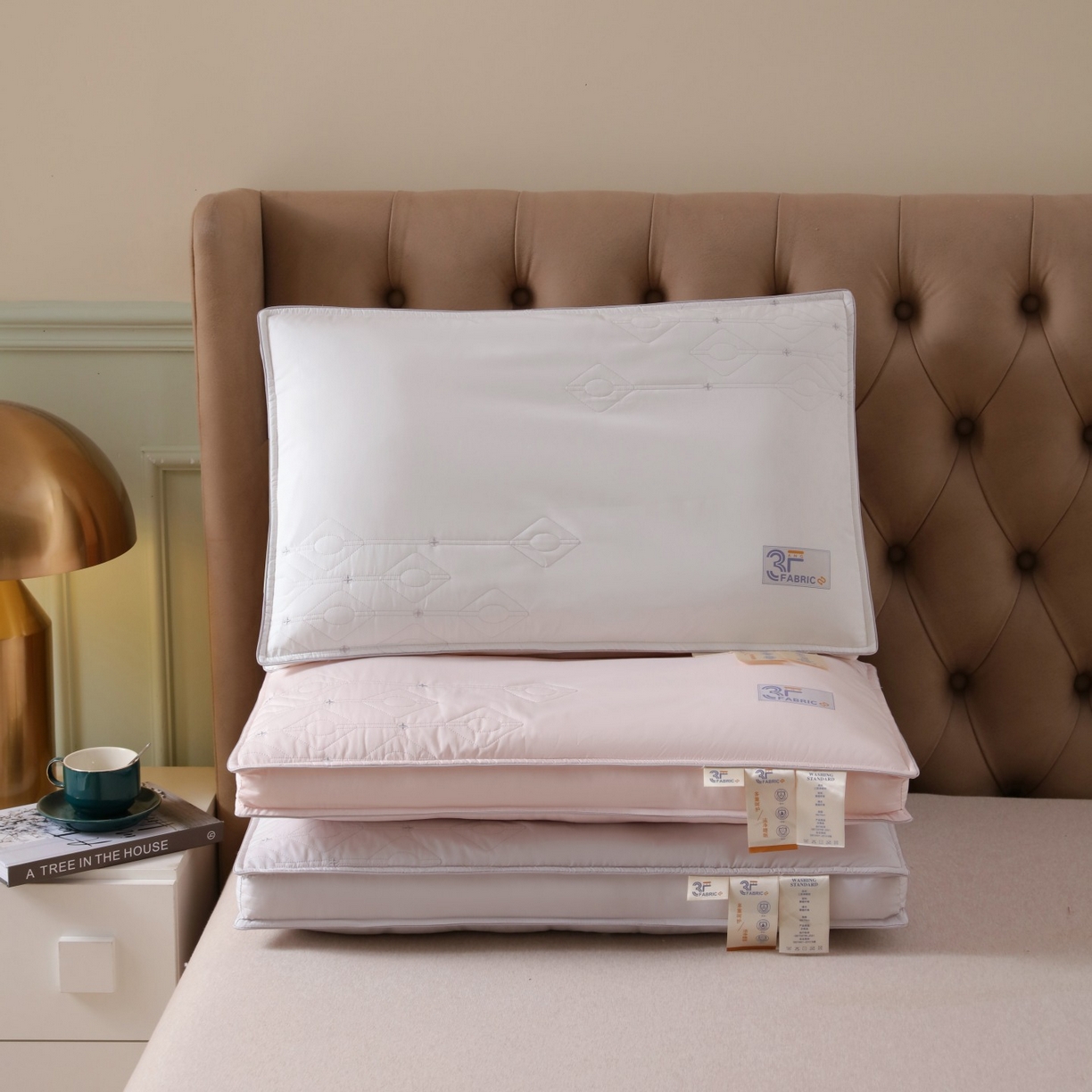 晚儿 2025新款三防净眠枕头枕芯 净眠-粉