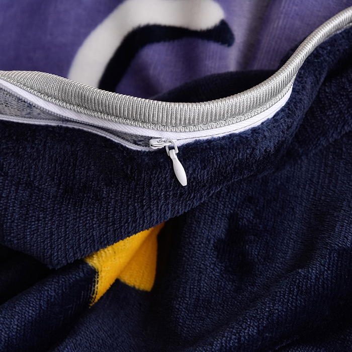 91家纺网 家纺一手货源 找家纺 绒品壹家家纺 2024新款180g7斤牛奶绒印花四件套 遨游星空