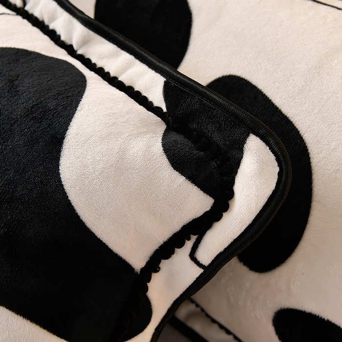 91家纺网 家纺一手货源 找家纺 绒品壹家家纺 2024新款180g7斤牛奶绒印花四件套 奶牛