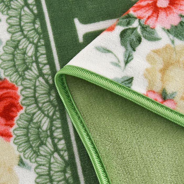 91家纺网 家纺一手货源 找家纺 绒品壹家家纺 2024新款180g7斤牛奶绒印花四件套 花的海洋