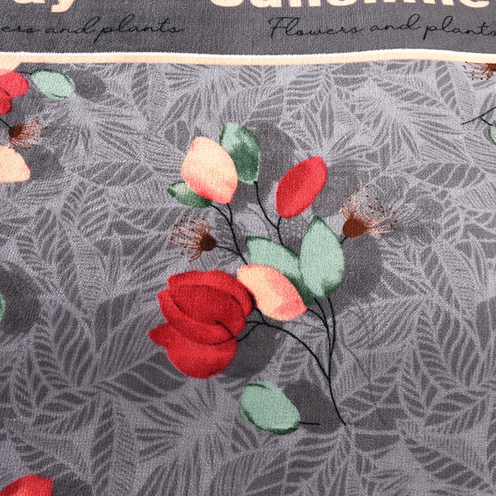 91家纺网 家纺一手货源 找家纺 绒品壹家家纺 2024新款180g7斤牛奶绒印花四件套 花落倾城