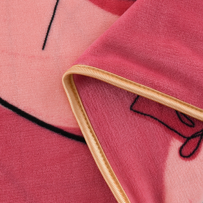 91家纺网 家纺一手货源 找家纺 绒品壹家家纺 2024新款180g7斤牛奶绒印花四件套 玫瑰爱心