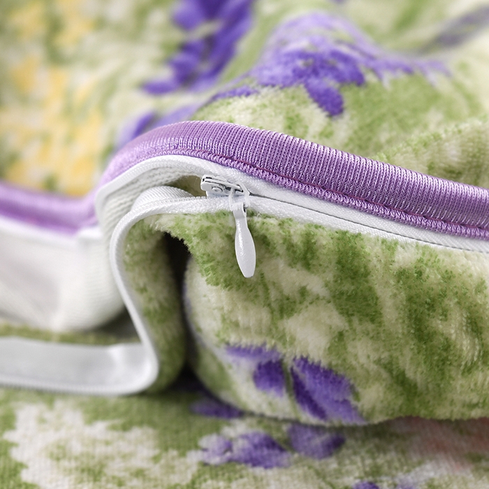 91家纺网 家纺一手货源 找家纺 绒品壹家家纺 2024新款180g7斤牛奶绒印花四件套 薰衣草