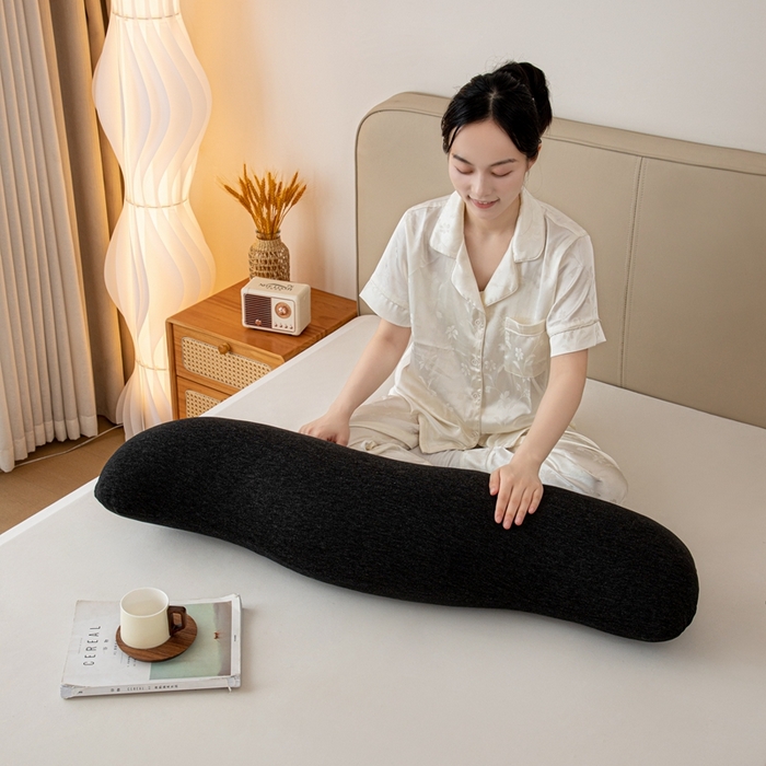 91家纺网 家纺一手货源 找家纺 沐沐家纺 2026新款深睡抱抱枕 黑色