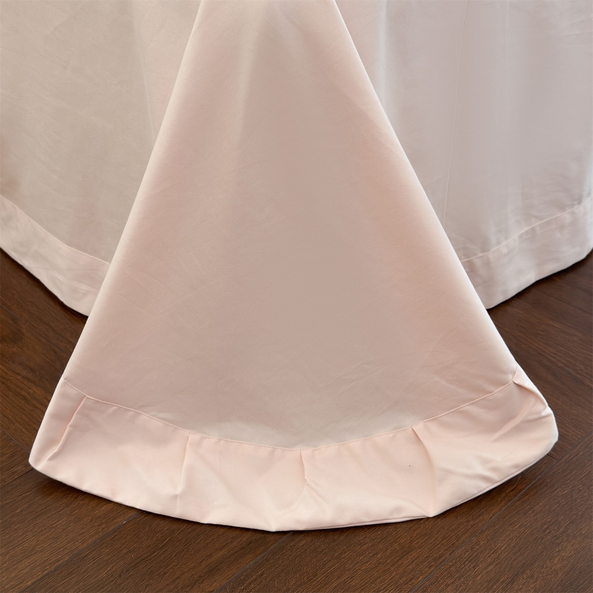 91家纺网 家纺一手货源 找家纺 美娘阁 2025新款长绒棉全棉提花居家款四件套-芙莉亚 芙莉亚（仙粉）