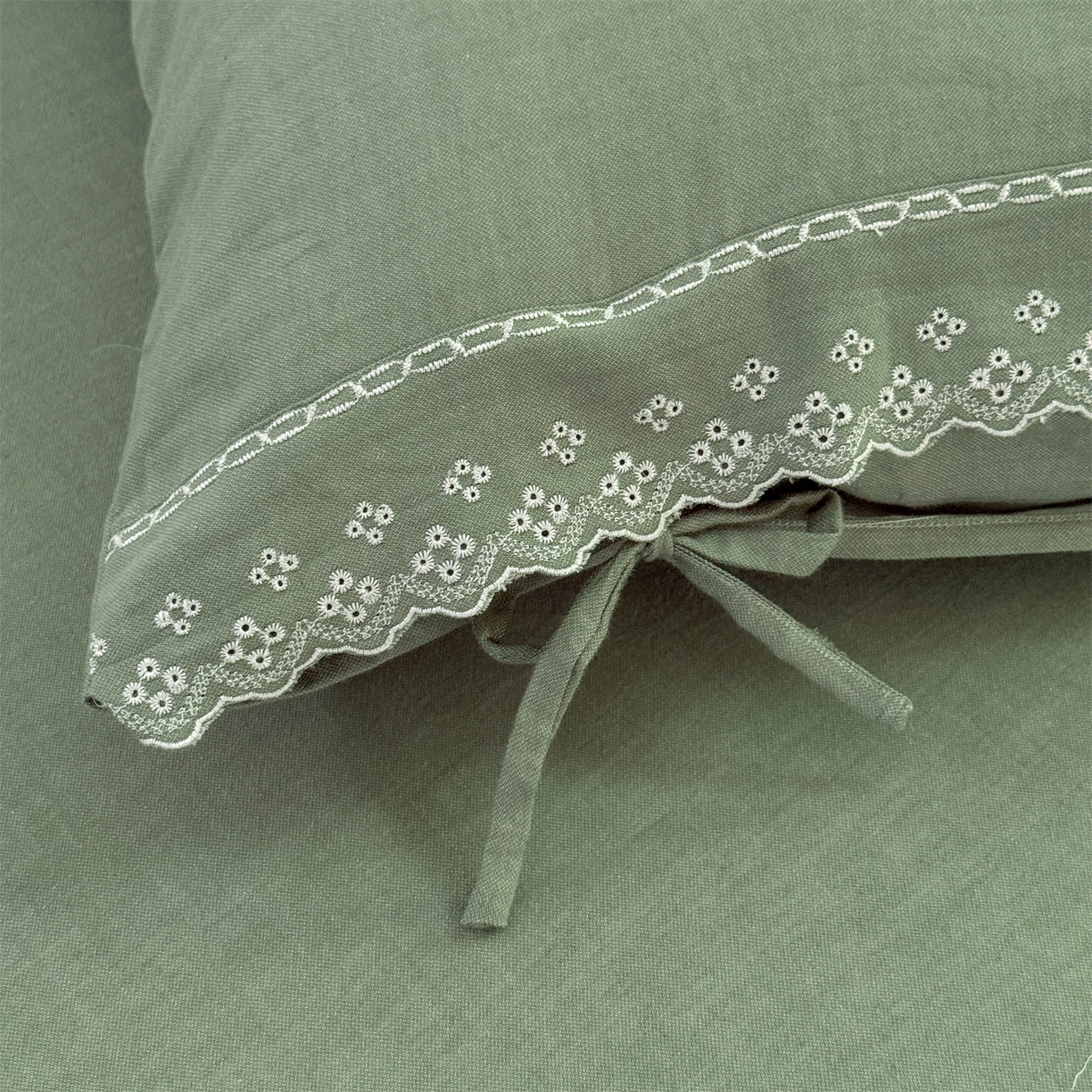 91家纺网 家纺一手货源 找家纺 （总）美娘阁 2025新款长绒棉全棉提花居家款四件套-依初