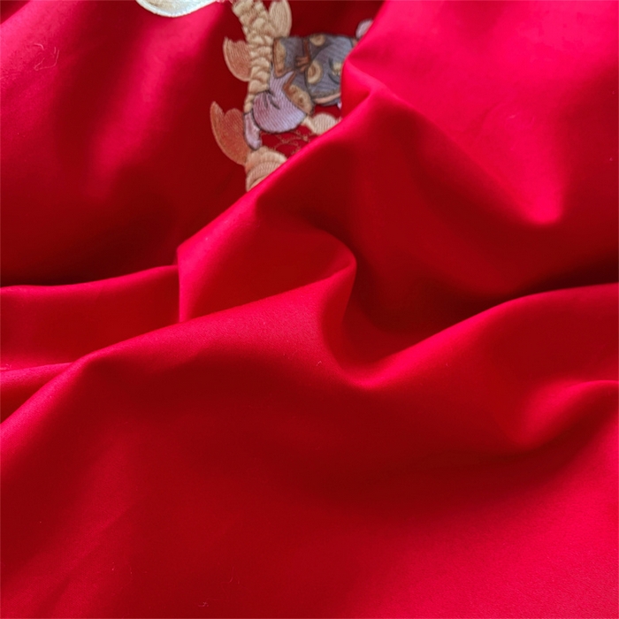 91家纺网 家纺一手货源 找家纺 （总）歌历斯家纺 2025新款60S全棉五子登科喜庆被婚庆被绣花冬被全棉冬被立体边被子被芯四季被春秋被夏被