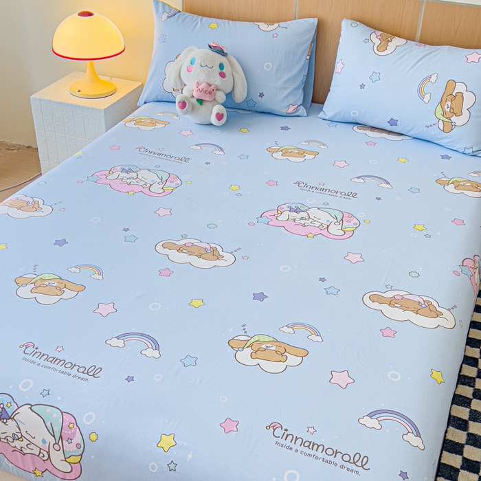 91家纺网 家纺一手货源 找家纺 （总）金丝鸟家纺 2025新款专版全棉三层纱提花四件套波纹小熊系列