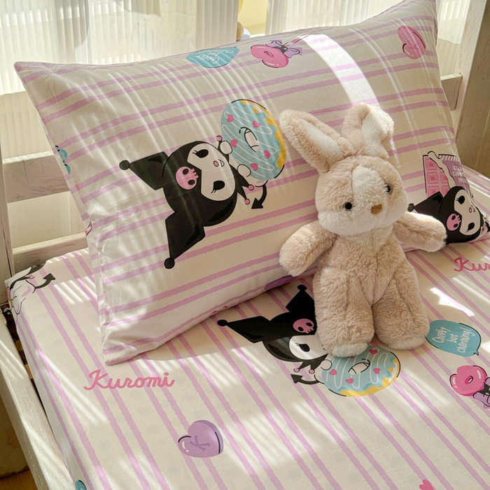 91家纺网 家纺一手货源 找家纺 （总）金丝鸟家纺 2025新款专版全棉三层纱提花四件套波纹小熊系列