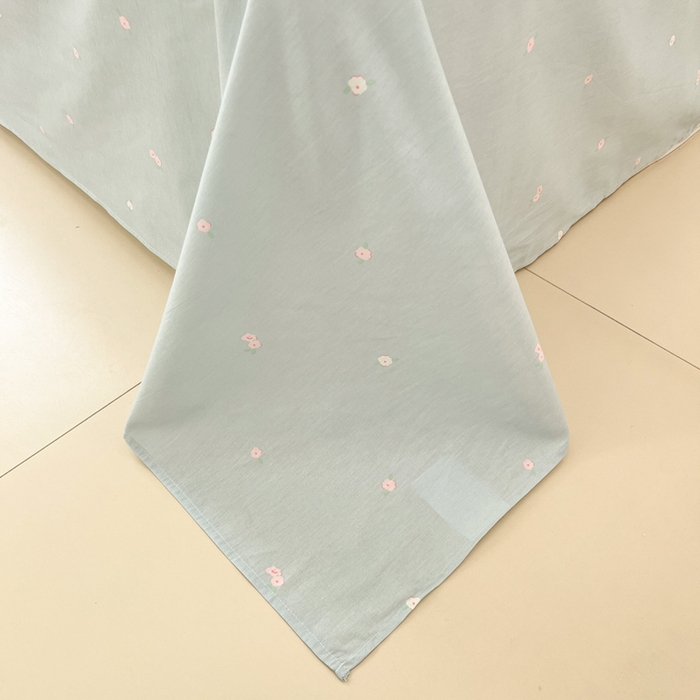 91家纺网 家纺一手货源 找家纺 盛馨家纺 2025年开学季秋冬新品小清新全棉学生三件套四件套床笠四件套跑量款系列 春日小花