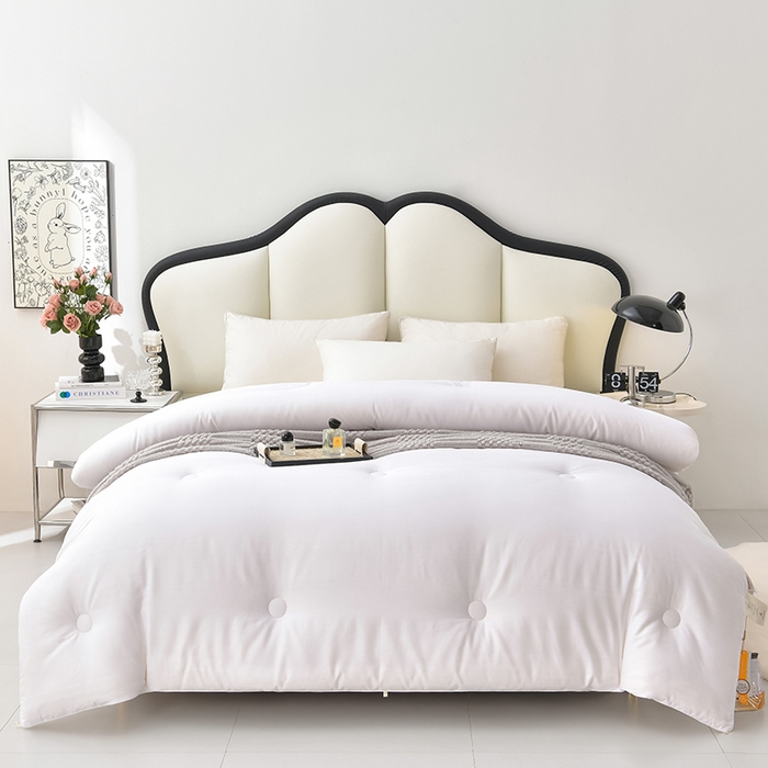 小牛席业 2025新款全棉小提花大豆被被子被芯冬被 全棉小提花被芯系列 (小提花白）