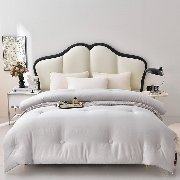 小牛席业 2025新款全棉小提花大豆被被子被芯冬被 全棉小提花被芯系列 (小提花灰）