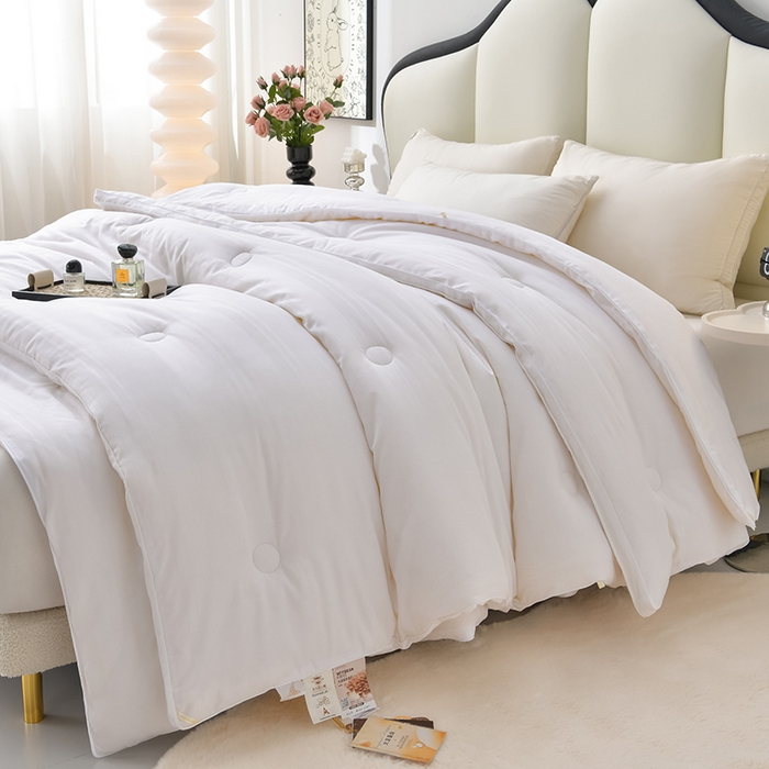 91家纺网 家纺一手货源 找家纺 （总）小牛席业 2025新款全棉小提花大豆立体二合一子母被系列被子被芯冬被双胎被