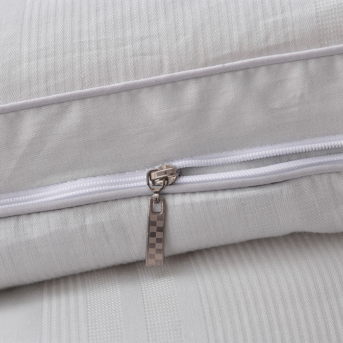 91家纺网 家纺一手货源 找家纺 小牛席业 2025新款全棉小提花大豆立体二合一子母被系列 全棉小提花立体二合一子母被-提花灰色