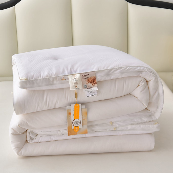 91家纺网 家纺一手货源 找家纺 （总）小牛席业 2025新款全棉小提花大豆立体二合一子母被系列被子被芯冬被双胎被