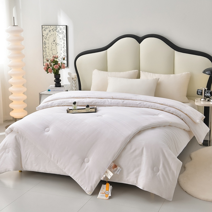 91家纺网 家纺一手货源 找家纺 （总）小牛席业 2025新款全棉小提花大豆立体二合一子母被系列被子被芯冬被双胎被