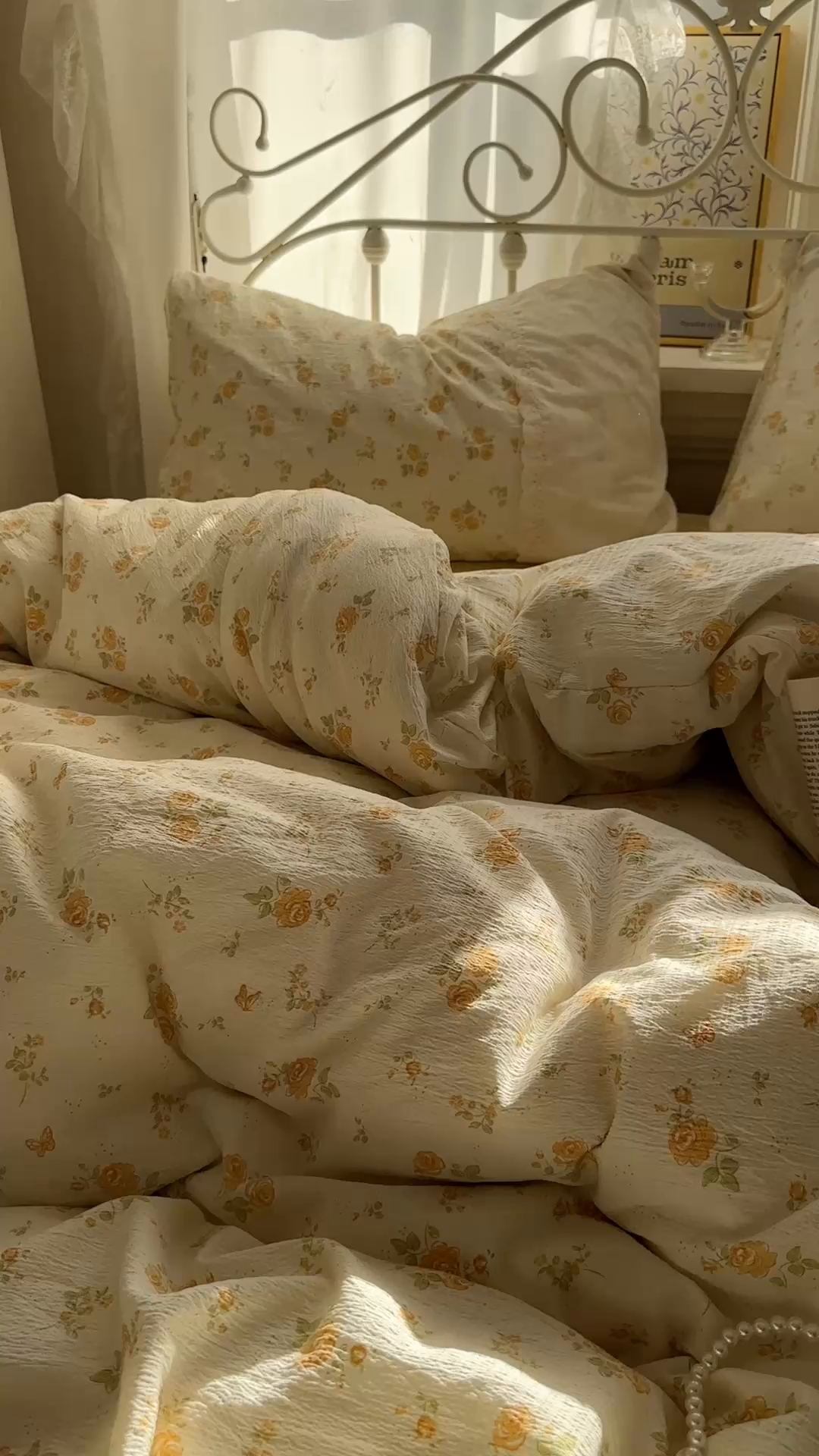 91家纺网 家纺一手货源 找家纺 （总）思诺羽床笠 2025新款A类法式小清新皱皱纱花边蕾丝水洗棉床上四件套宿舍床笠三件套