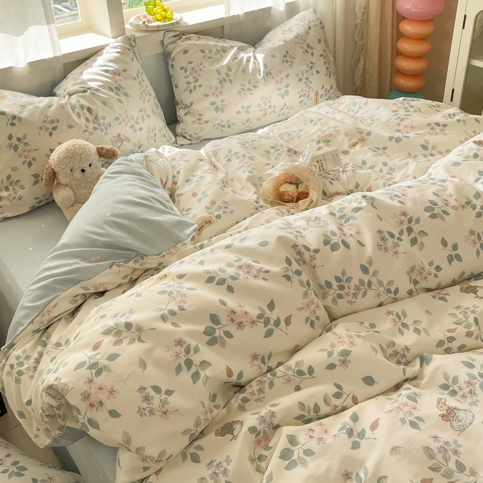 91家纺网 家纺一手货源 找家纺 （总）盛馨家纺 2025年开学季秋冬新品小清新全棉学生三件套四件套床笠四件套跑量款系列