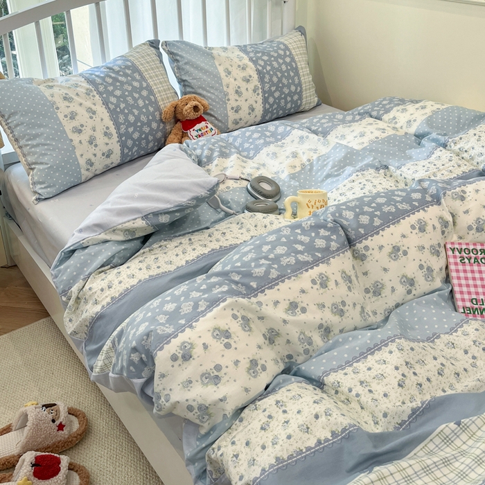 91家纺网 家纺一手货源 找家纺 （总）盛馨家纺 2025年开学季秋冬新品小清新全棉学生三件套四件套床笠四件套跑量款系列