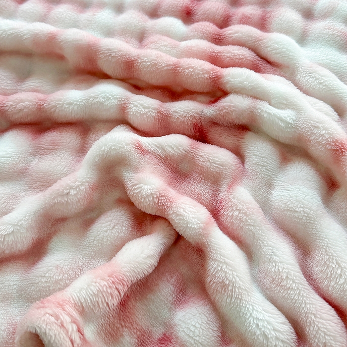 91家纺网 家纺一手货源 找家纺 （总）悦织湾家纺 2025新款炫彩仿兔毛绒泡泡绒牛奶绒法兰绒毛毯休闲毯沙发盖毯跨境外贸出口专供